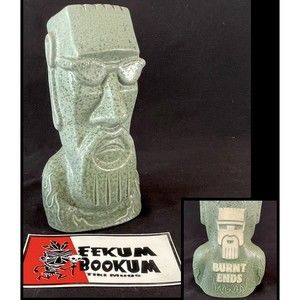 Eekum Bookum Moai Tiki Mug Burnt Ends Dr BBQ Bar #42 Mulder142  St Pete CLOSED